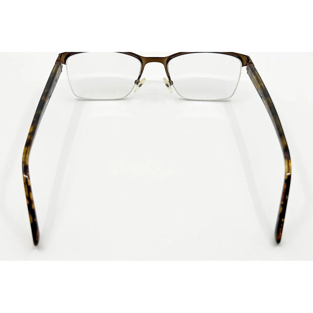 Colours by Alexander Julian Eyeglasses Mens Brown Half Rim Kramer 52-18-140